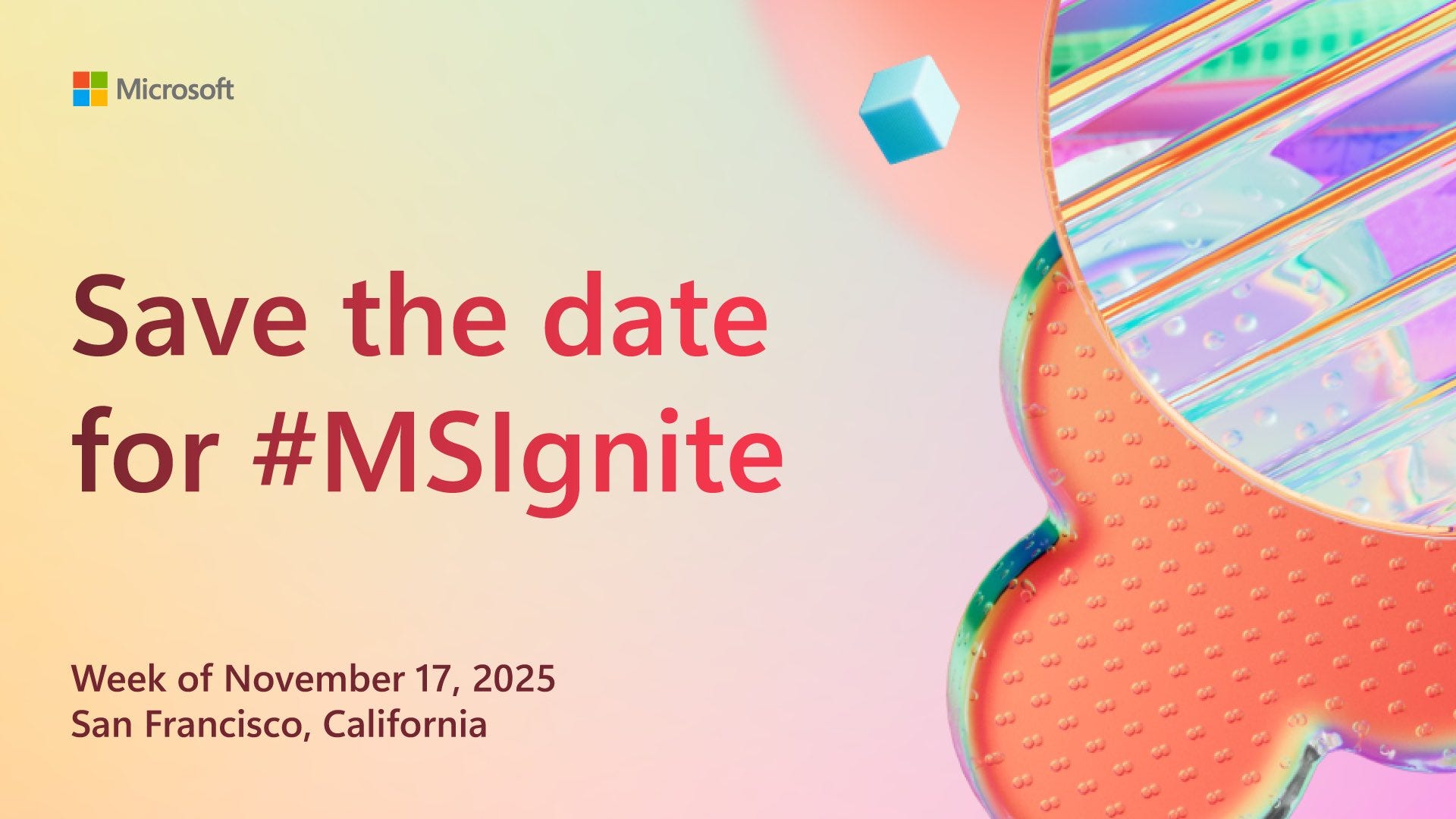 Microsoft Ignite 2025 conference for IT professionals and developers