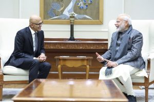 On Monday in New Delhi, Microsoft Chairman Nadella met with Prime Minister Narendra Modi to discuss about Microsoft’s $3 Billion Investment in India's AI