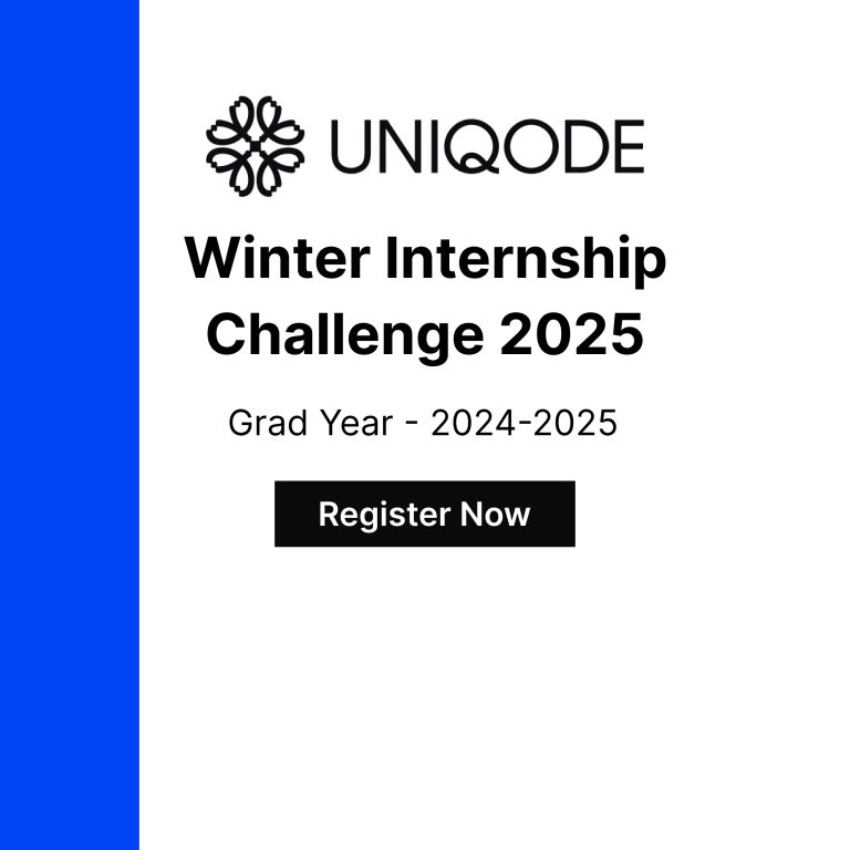Uniqode Winter Internship Challenge 2025 Registration